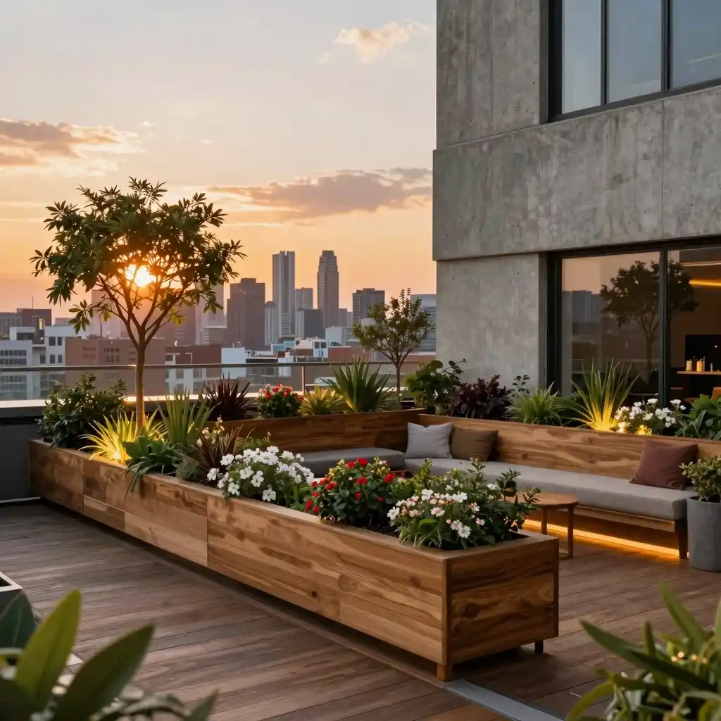 Inspirasi taman atap rooftop